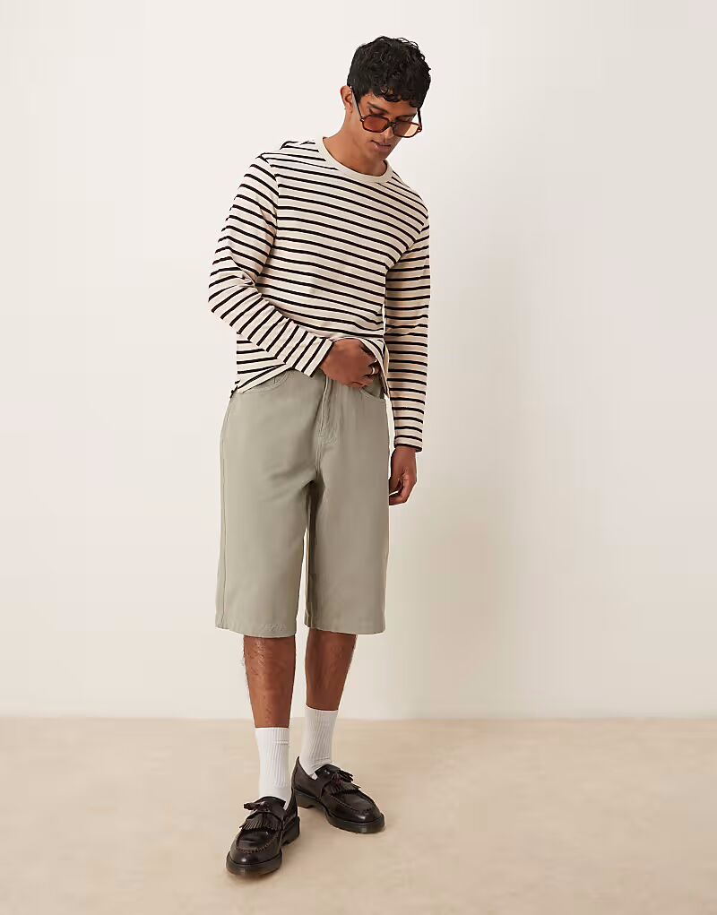 

Серые джинсовые шорты ASOS DESGIN ASOS DESIGN