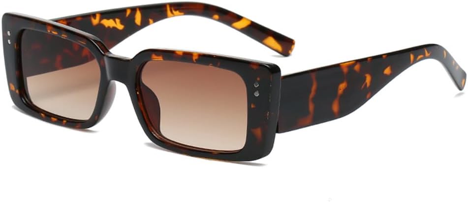 

Солнцезащитные очки с защитой от УФ-излучения UV400 - маленькая оправа с леопардовым принтом и градиентной расцветкой. Подходят для женщин и мужчин, для бега и занятий спортом на открытом воздухе UYPTK, Leopard