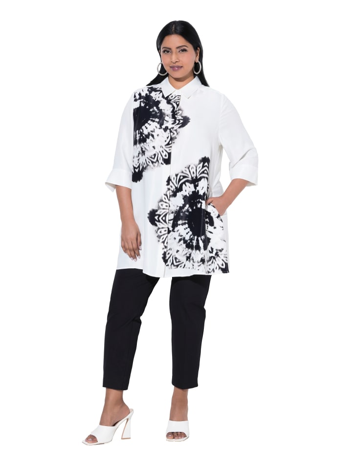 

Ulla Popken Длинная туника белоснежного цвета