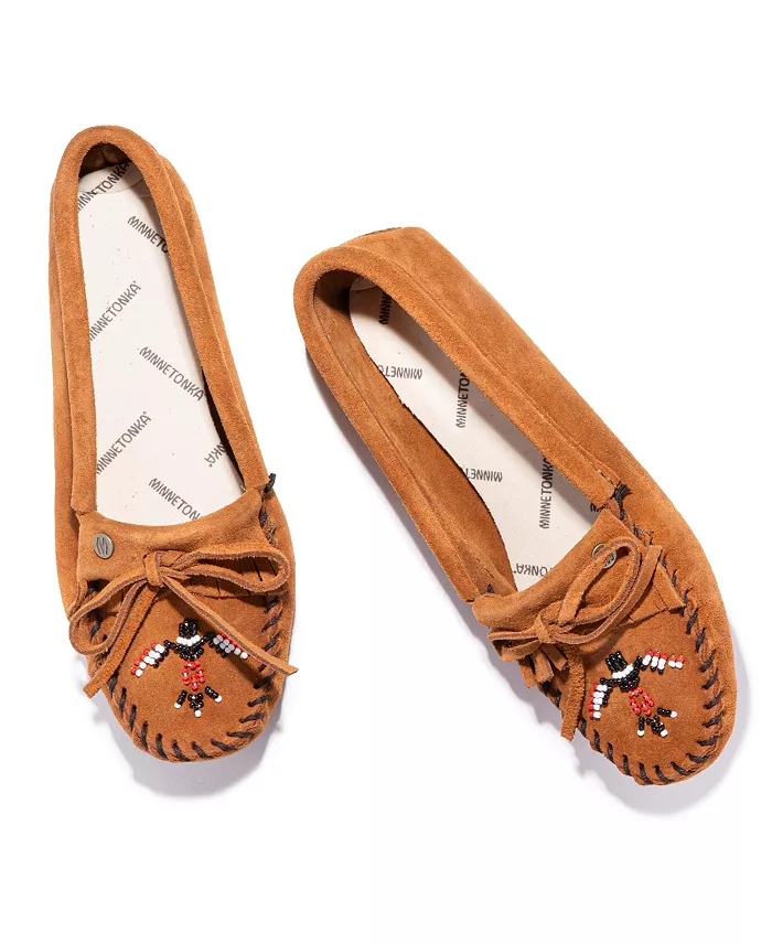 Женские мокасины Thunderbird "Animikii" на мягкой подошве Minnetonka, коричневый — фото 4