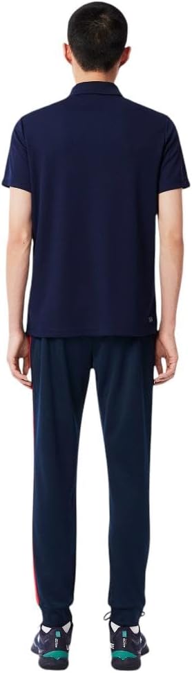 Lacoste мужские спортивные принтованные спортивные штаны, Navy Blue/Grenadine Red — фото 3