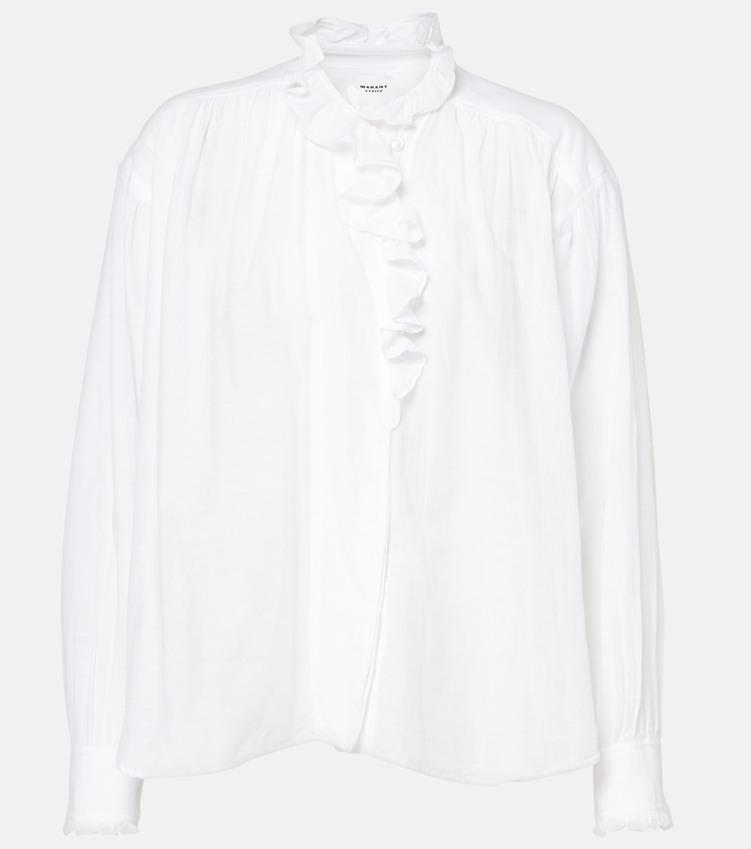 

Пижамная рубашка из хлопковой смеси Etoile Marant Etoile, белый