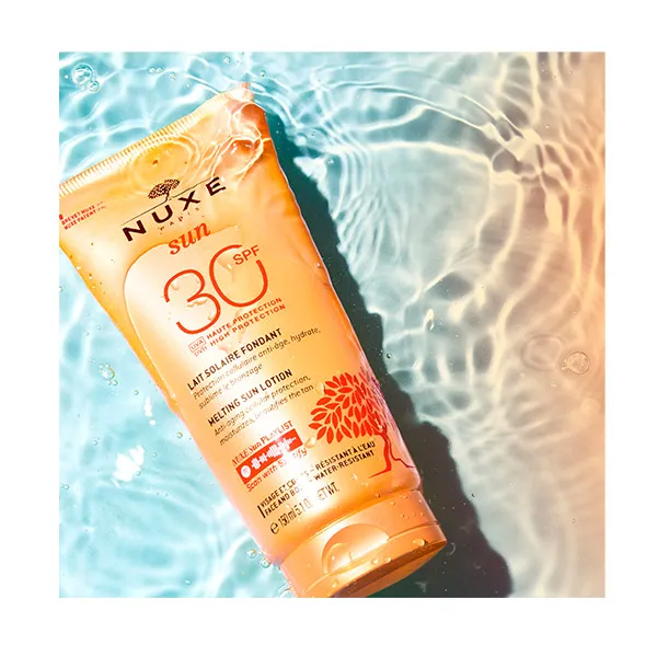 Антивозрастная клеточная защита spf 30 Nuxe Sun Leche Deliciosa Rostro Y Cuerpo Spf 30 Nuxe, 150 ml — фото 2