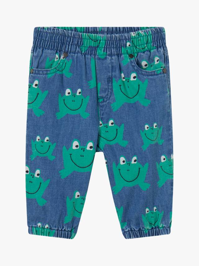 

Детские хлопок шамбре лягушка брюки Stella McCartney Kids, синий