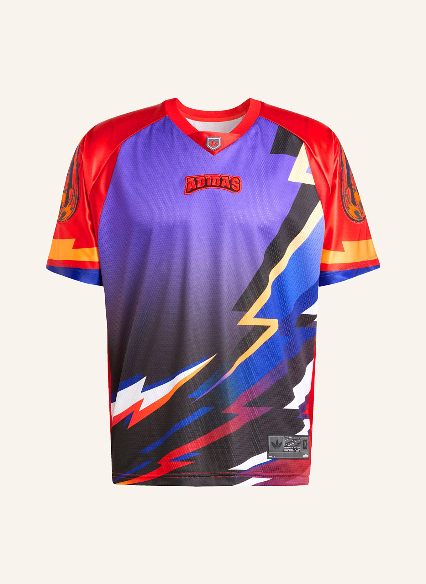 

Футболка adilenium джерси команды 3 сезона Adidas Originals, мультиколор