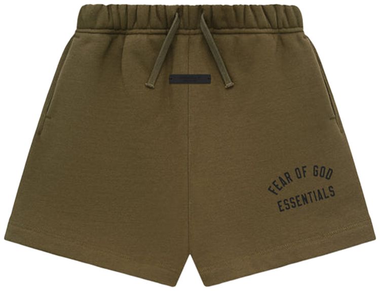 

Шорты Fear of God Essentials Kids Fleece Soccer Short 'Olive', зеленый
