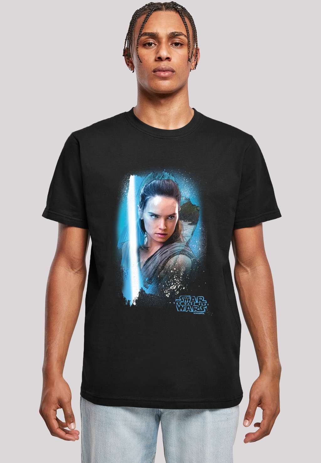 

Футболка с принтом STAR WARS LAST JEDI REY BRUSHED F4NT4STIC, черный