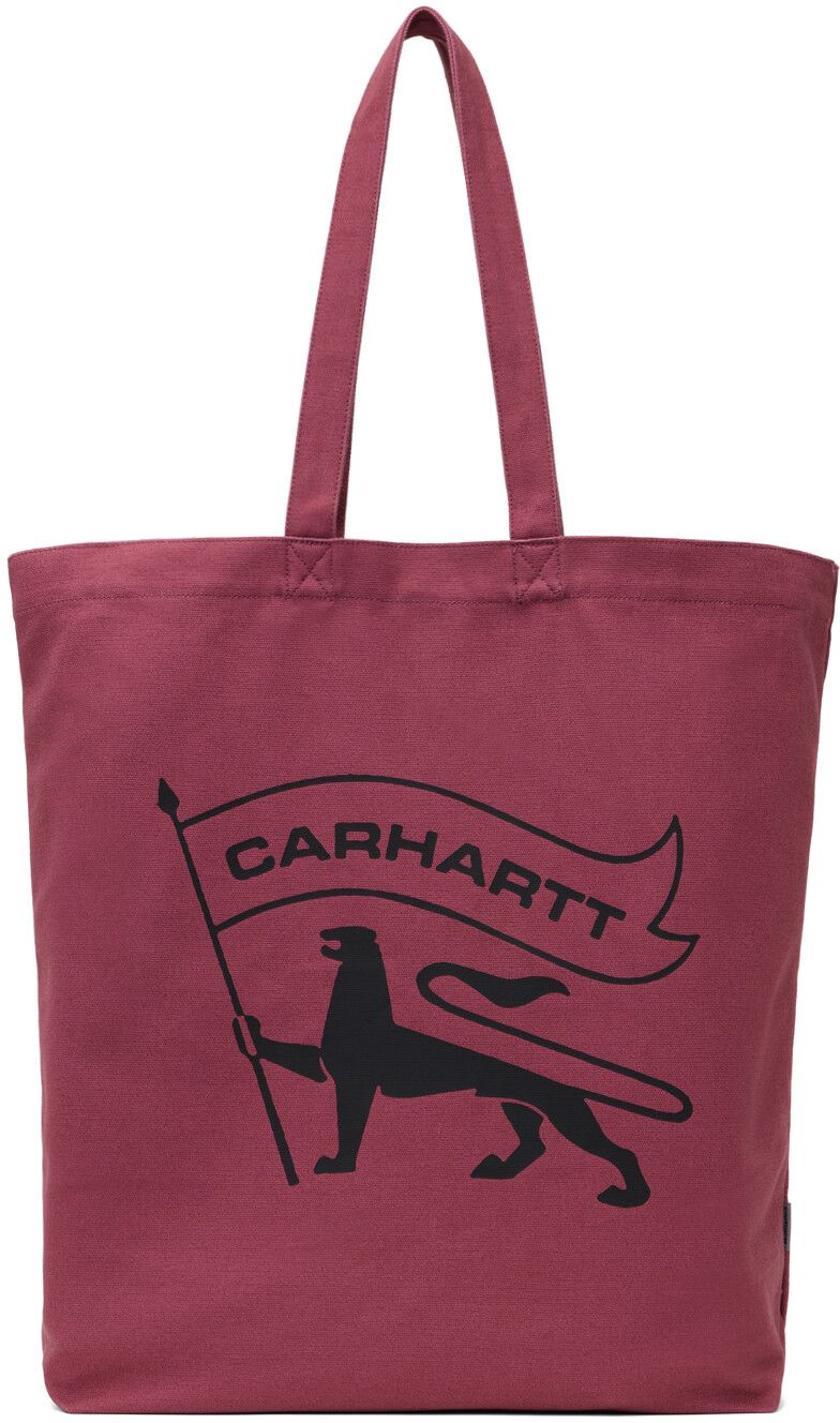 

Сумка-тоут розового цвета с маркой Carhartt Work In Progress