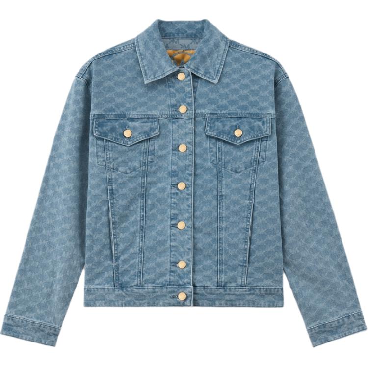 

MICHAEL KORS Джинсовая куртка SS24 женская светло-голубая, Light Blue