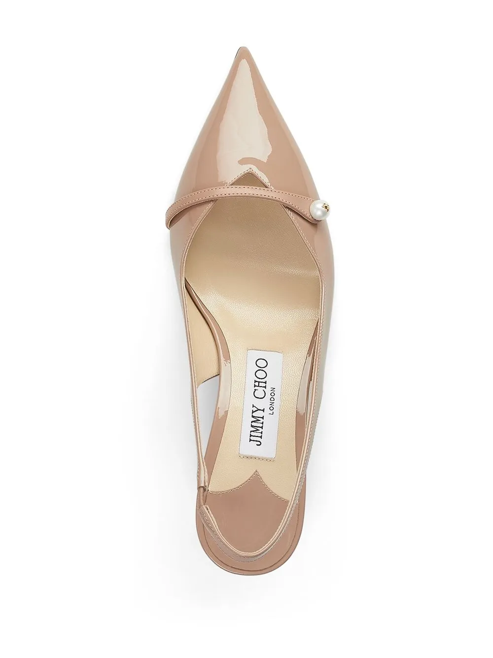 Туфли Amita 45 с ремешком на пятке JIMMY CHOO, розовый — фото 4