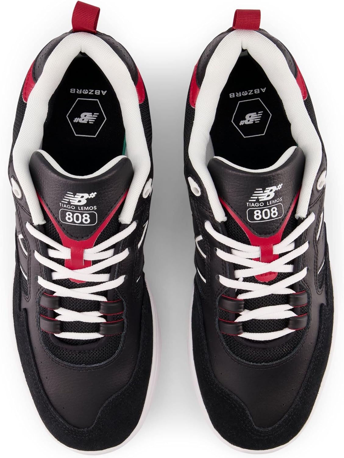 Мужские кроссовки New Balance 808 Tiago Lemos, черный/красный — фото 3