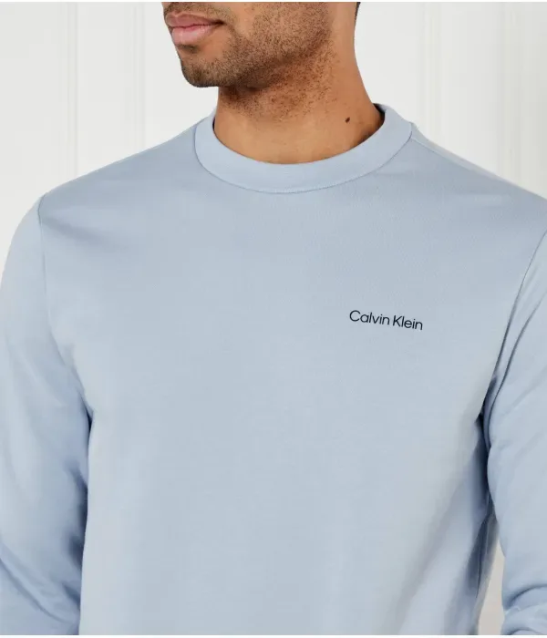 Толстовка regular fit Calvin Klein, небесно-голубой — фото 4