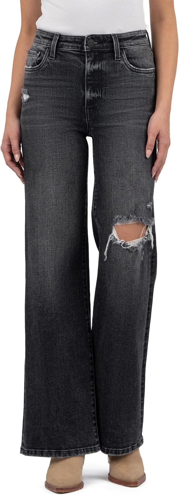 

Джинсы KUT from the Kloth JODI HIGH RISE -WIDE LEG BACK POCKETS REGULAR HEM, цвет MOMENTOUS