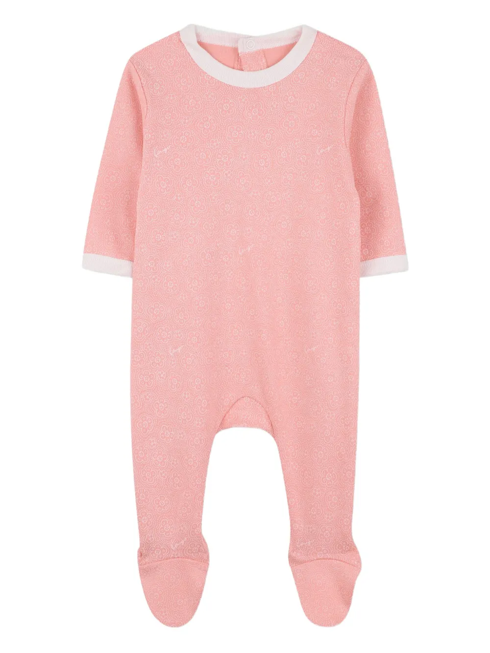 

Комплект из трех предметов с цветочным принтом Kenzo Kids, розовый