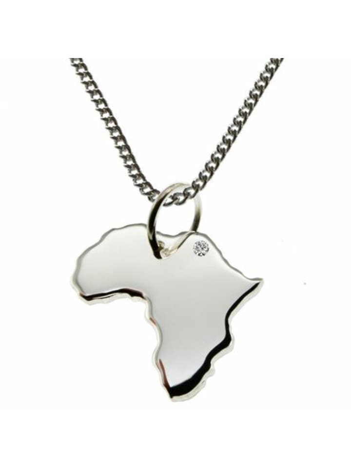 

Schmuckador Цепочка 50 см + Африка с бриллиантом из серебра 925 пробы