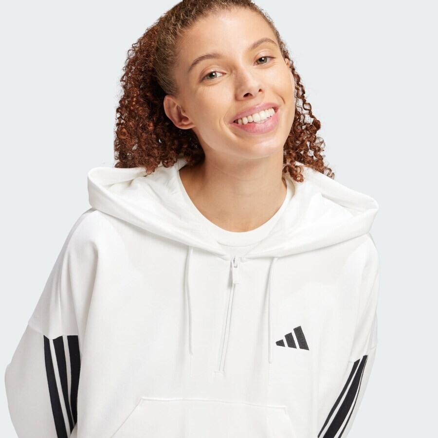 Толстовка с капюшоном ADIDAS SPORTSWEAR Sweatshirt Essentials, белый — фото 3