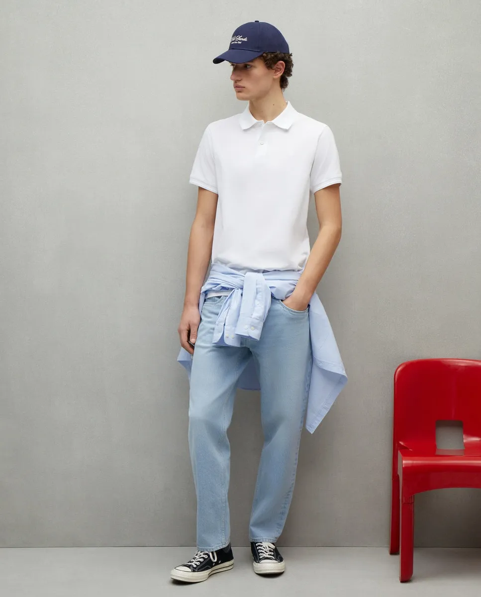 

Мужская рубашка поло с коротким рукавом Easy Wear, белый