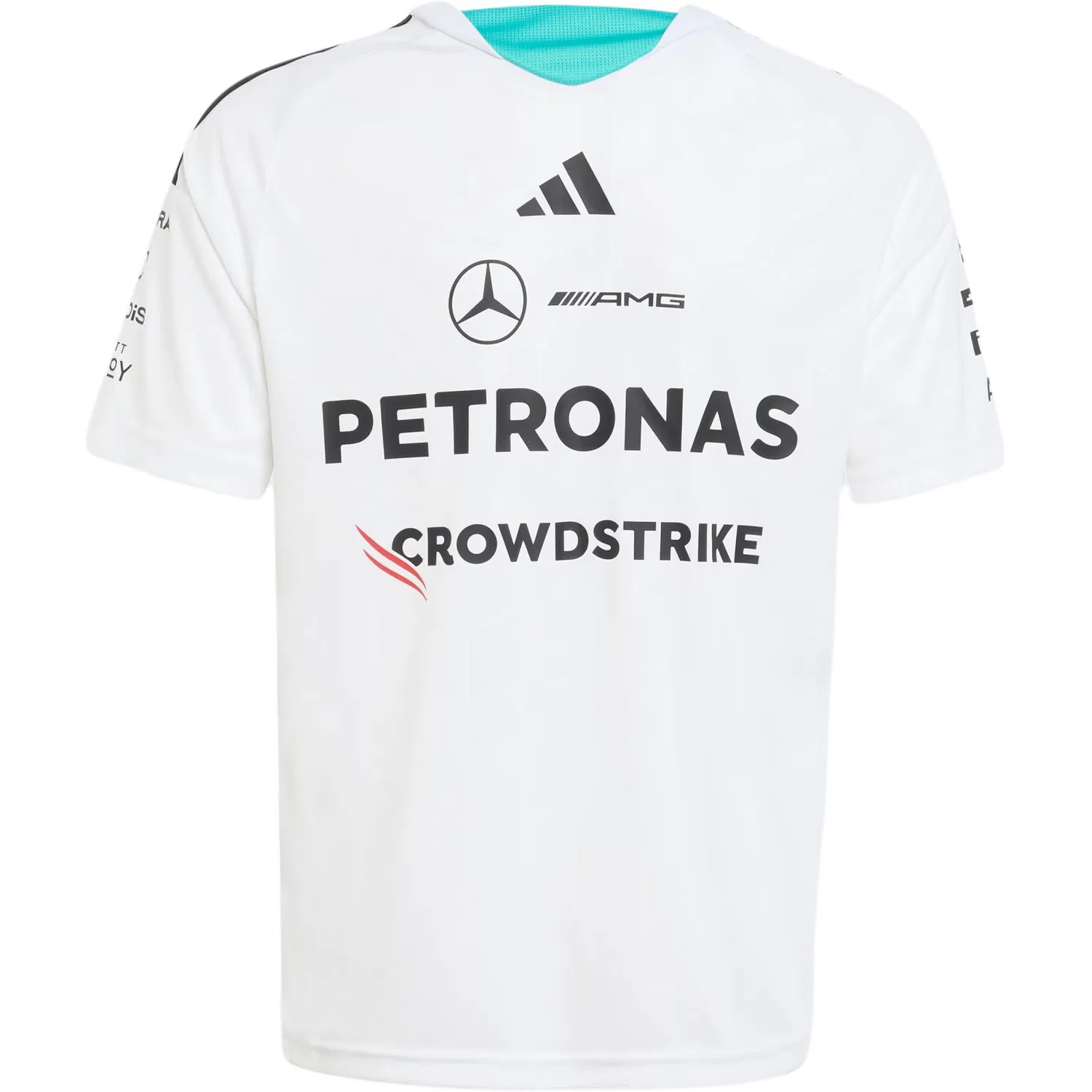 Футболка детская Adidas Motorsports белая — фото 3