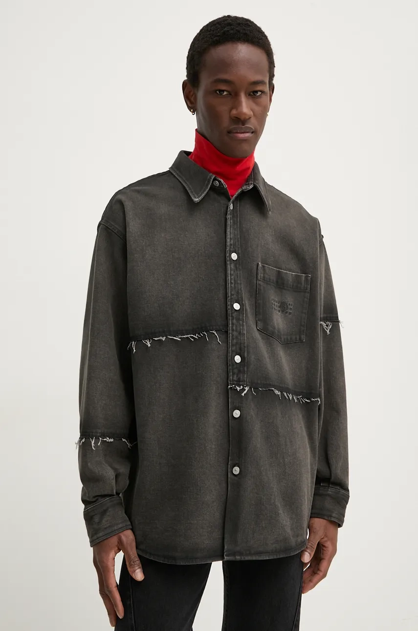 

Джинсовая рубашка MM6 Maison Margiela, серый