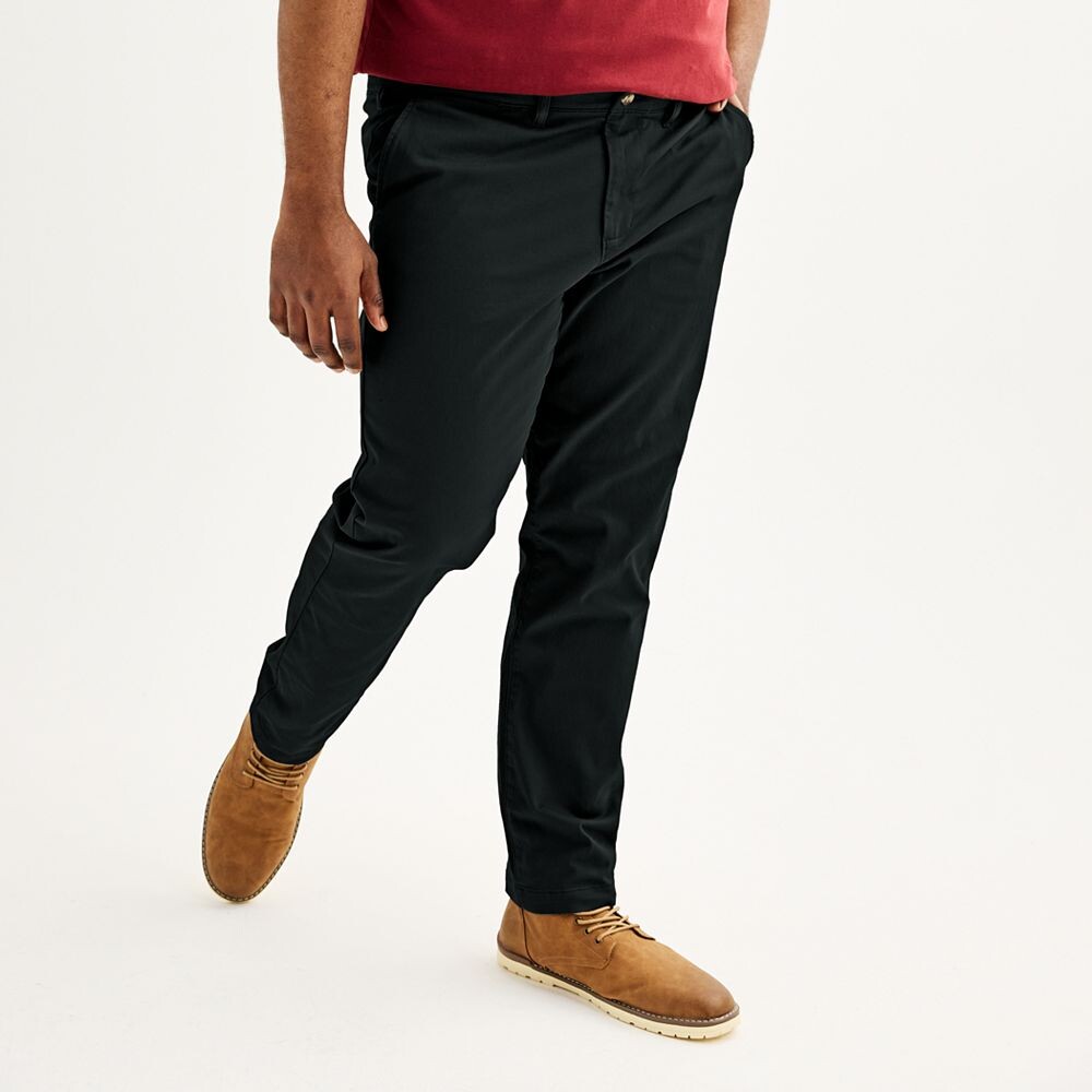 

Брюки прямого кроя Big & Tall Sonoma Goods For Life Flexwear, черный