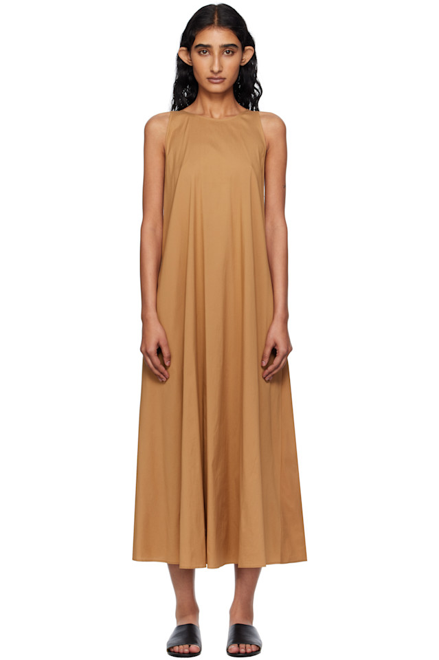 

Платье миди Romea Max Mara, коричневый