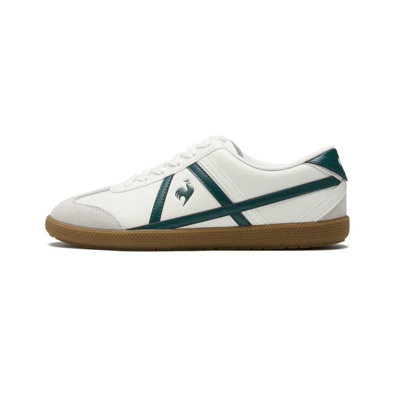 Кроссовки повседневные Le Coq Sportif бежево-зеленые