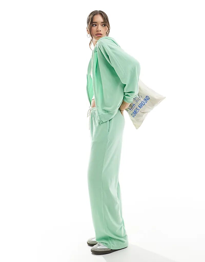 

Легкие супермягкие джоггеры Cotton On в весенне-зеленом меланжевом цвете