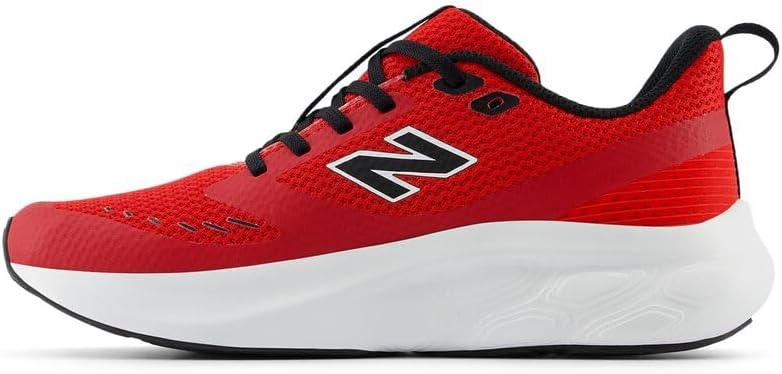 Кроссовки New Balance Kids Fresh Foam 625 V1 на шнуровке, белый/черный/красный — фото 2