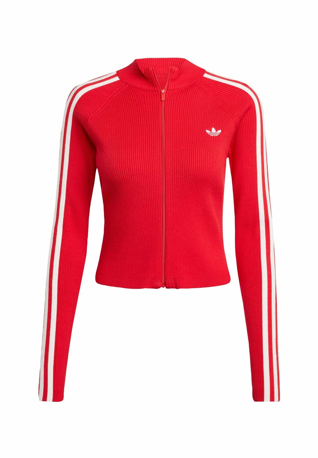 

Тренировочная куртка Adidas Originals Adicolor 3-Stripes Slim Knit, красный