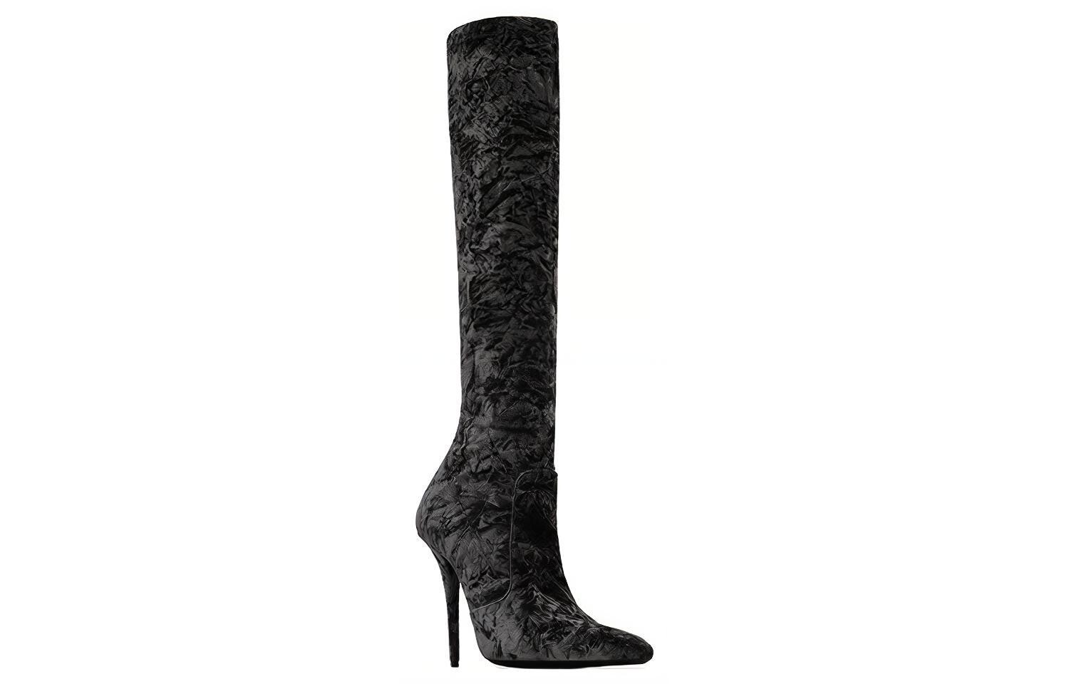 Сапоги Ella Velvet 110 мм высотой до бедра Saint Laurent — фото 2