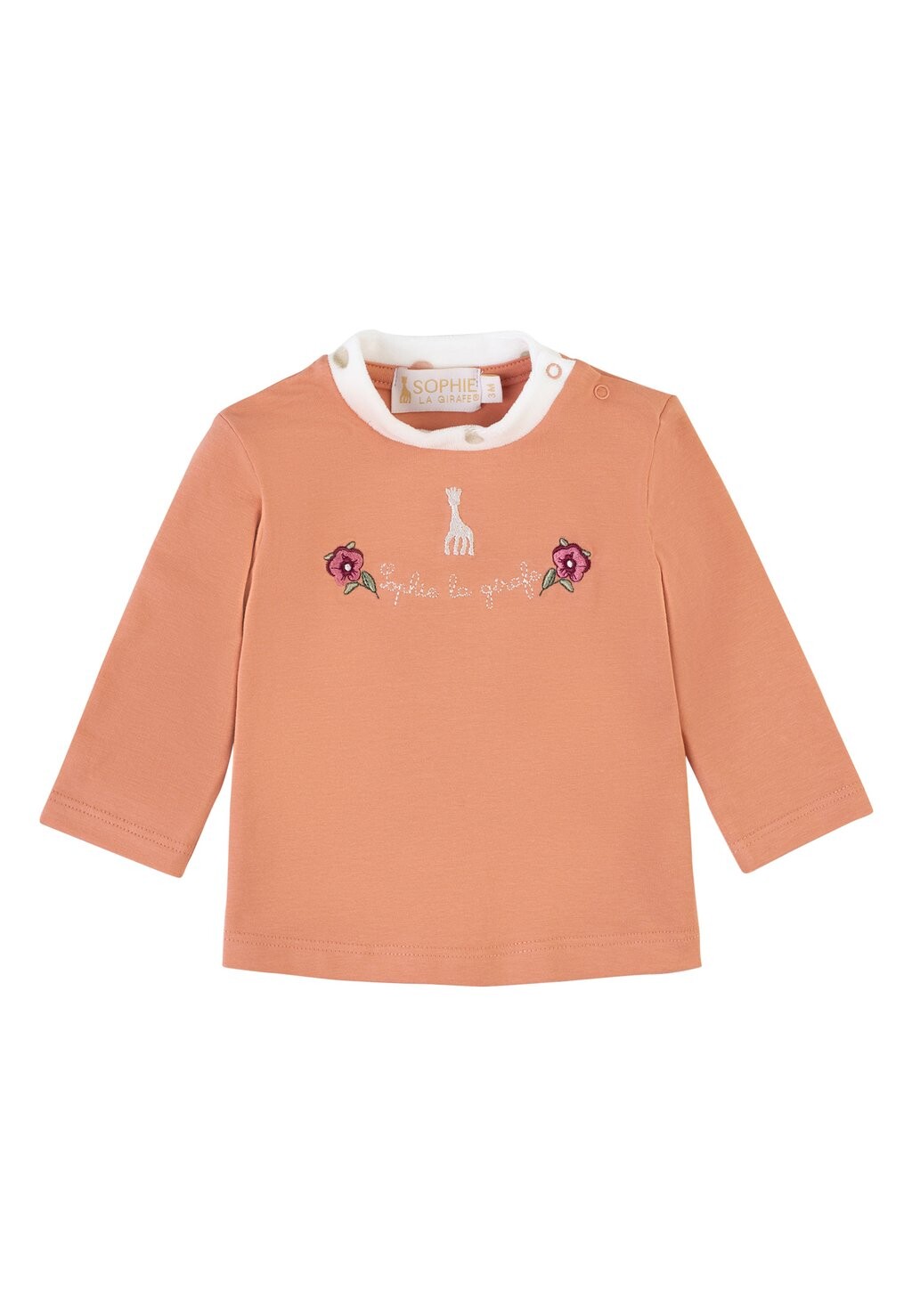 

Футболка с длинным рукавом Sophie la Girafe, терракота