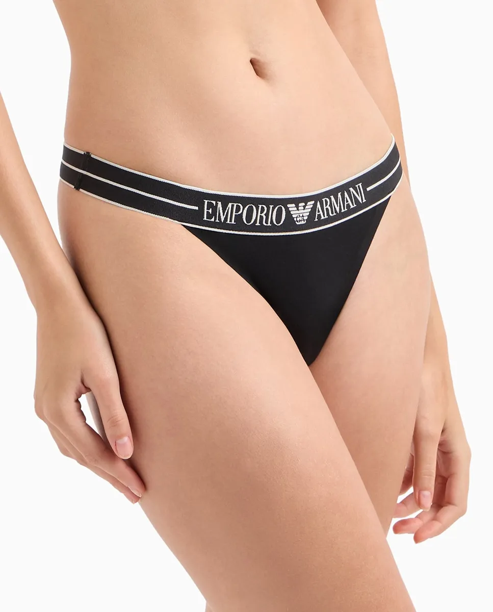 

Стринги EveryDay Cotton 2 шт в упаковке Emporio Armani, черный