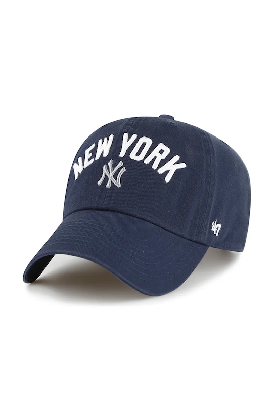 

Бейсболка с козырьком хлопковая MLB New York Yankees 47 Brand, темно-синий