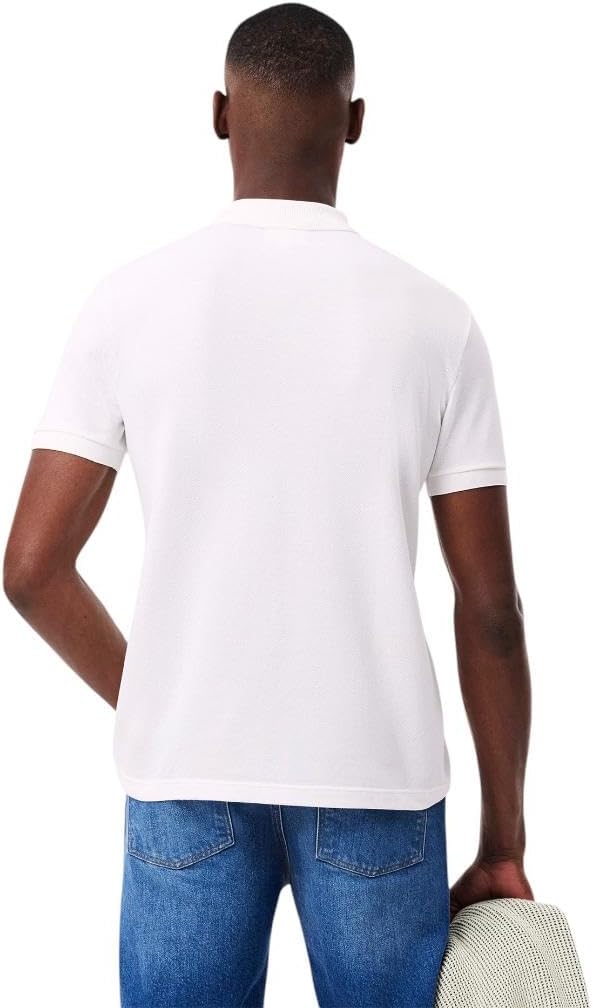 Lacoste мужская оригинальная поло L.12.12 с принтом Champs-élysées, White — фото 3