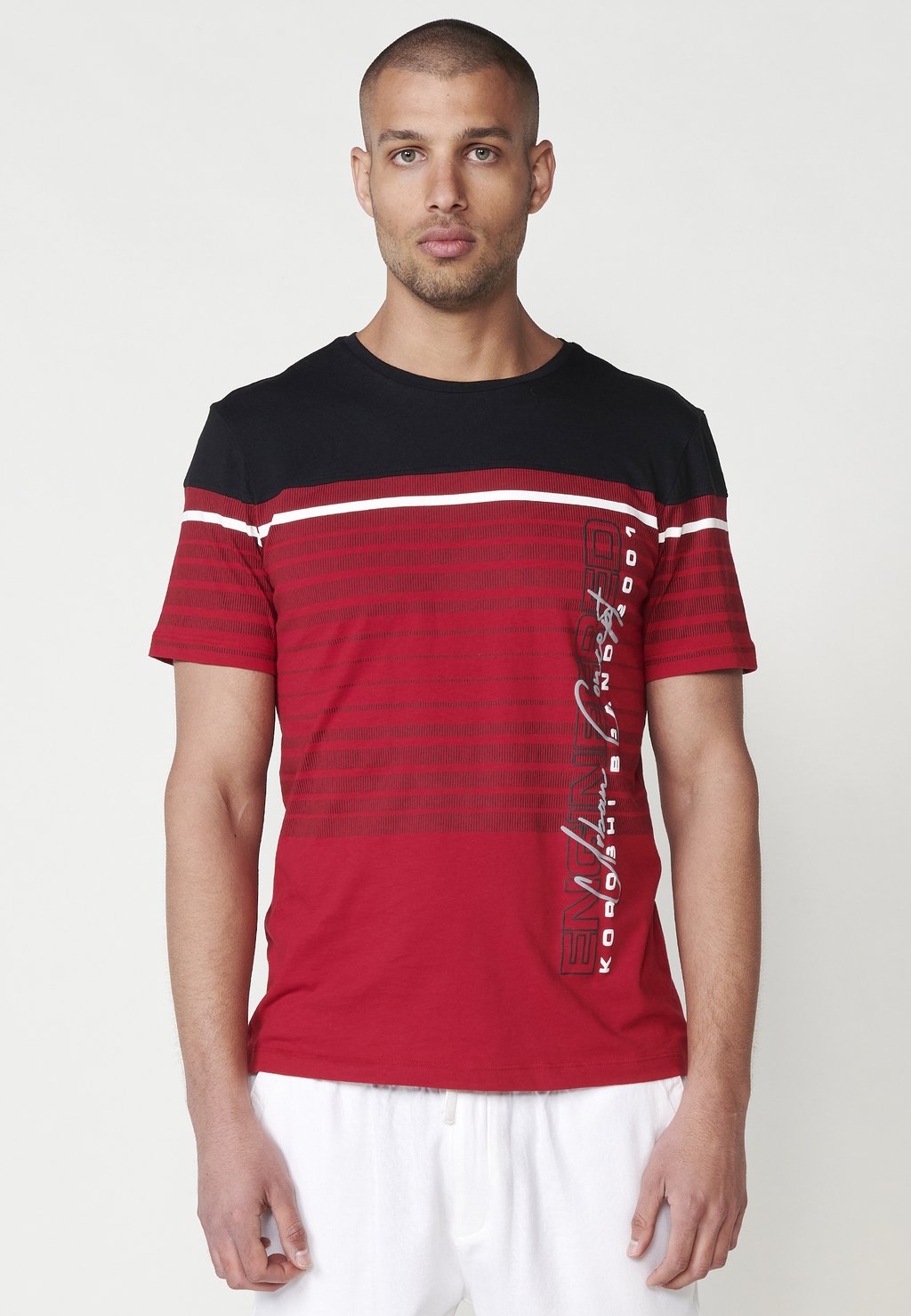 

Футболка с принтом SHORT-SLEEVED Koroshi, красный