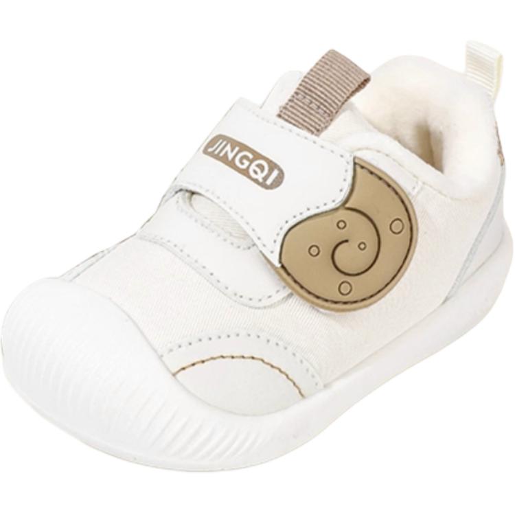

Slip Resistant Toddler Shoes Infant And Toddler JINGQI, milk белый-fleece-lined