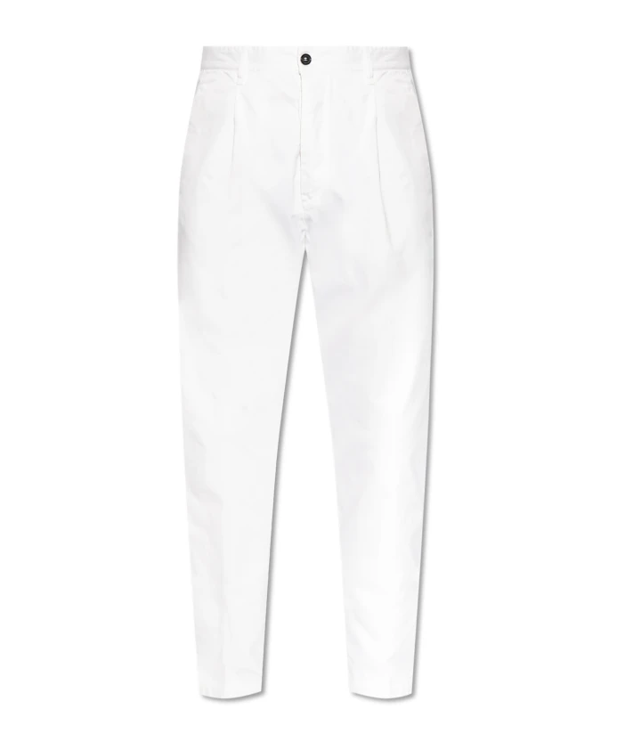 

Брюки с одной складкой на поясе Dsquared2, белый