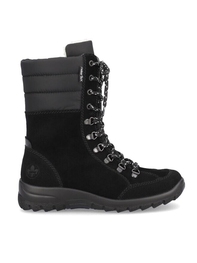 

Ботинки на плоской подошве Rieker, черный