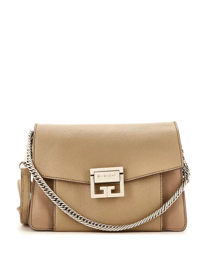 

Маленькая кожаная сумка-клапан GV3 Pre-Owned Givenchy, коричневый/бежевый
