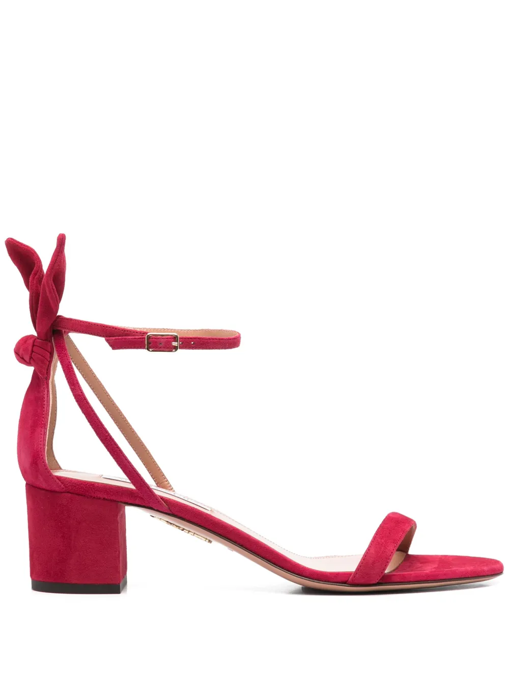 Сандалии Bow Tie 55 мм Aquazzura, розовый