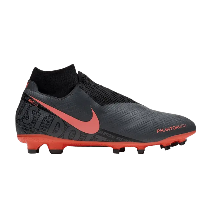 

Бутсы Nike Phantom Vision Pro DF FG 'Dark Grey Bright Mango', серый