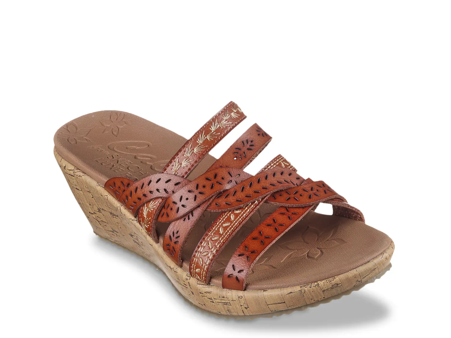 

Сандалии Beverlee New Resort Wedge Sandal Skechers, цвет cognac