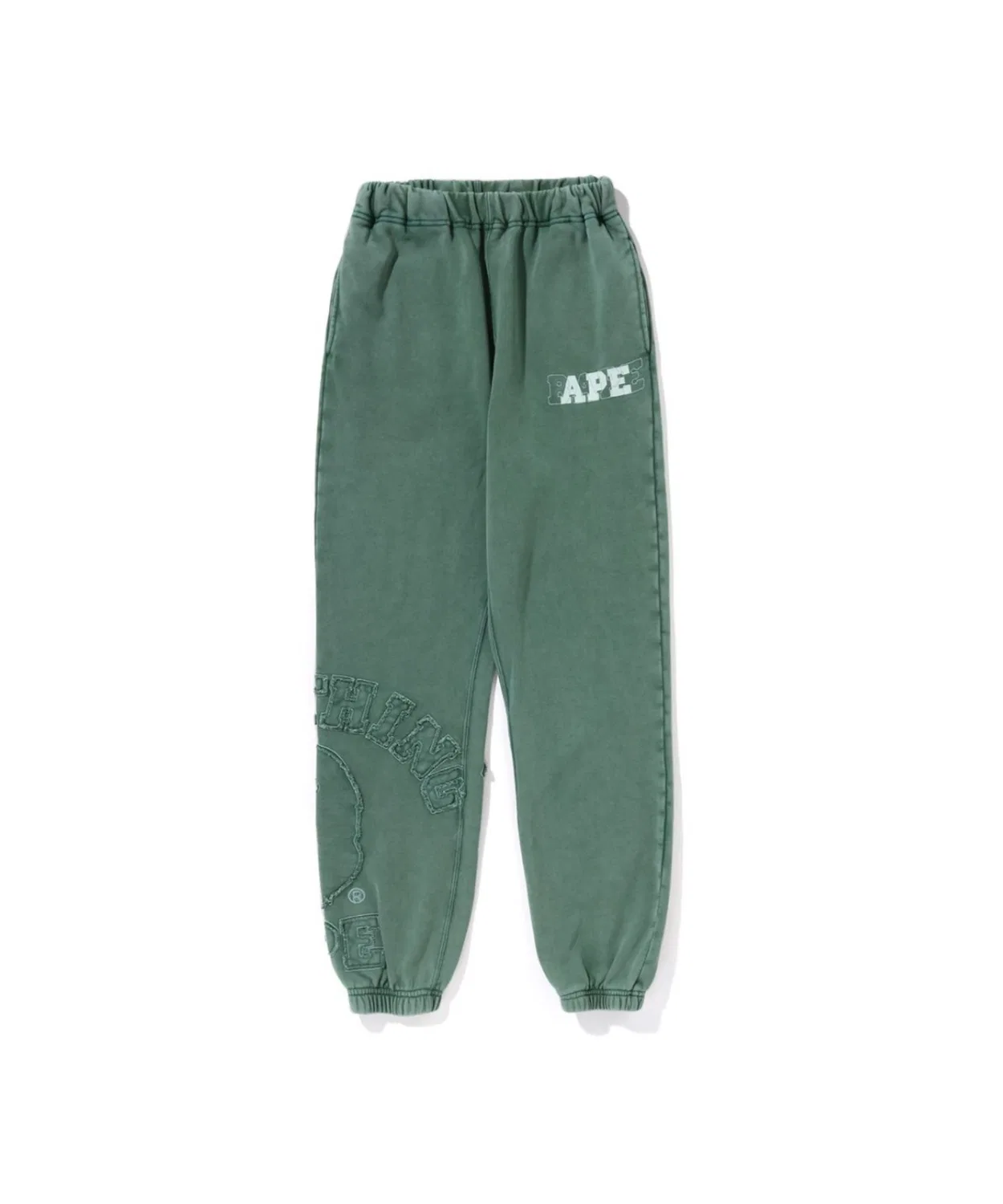 Спортивные штаны с заплаткой A Bathing Ape зелёные