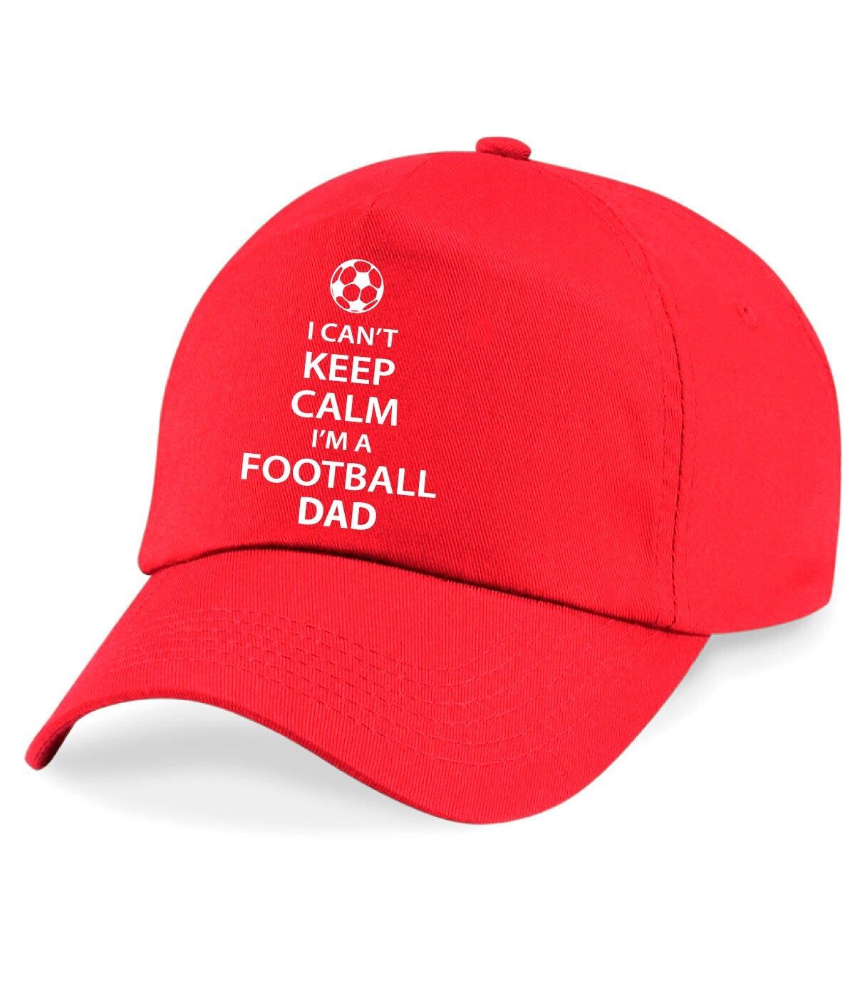

Бейсбольная кепка I Can't Keep Calm Football Dad 60 SECOND MAKEOVER, красный