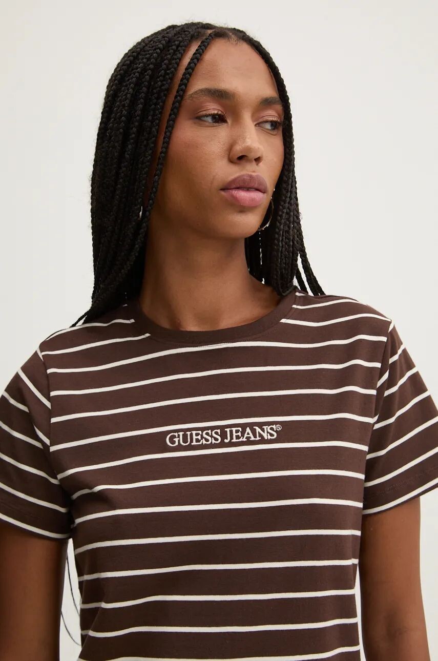 

Футболка Guess Jeans, коричневый