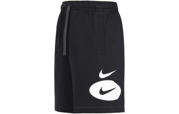Шорты sportswear contrasting colors logo loose lacing casual shorts black Nike, мультиколор — фото 2