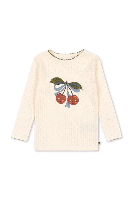 Лонгслив детский Minnie Blouse Konges Sløjd, бежевый