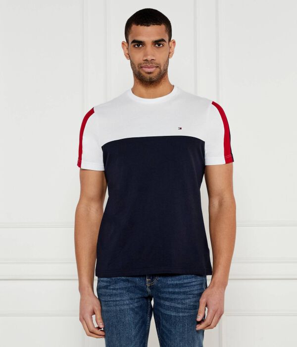 

Футболка мужская Tommy Hilfiger хлопковая, белый/синий