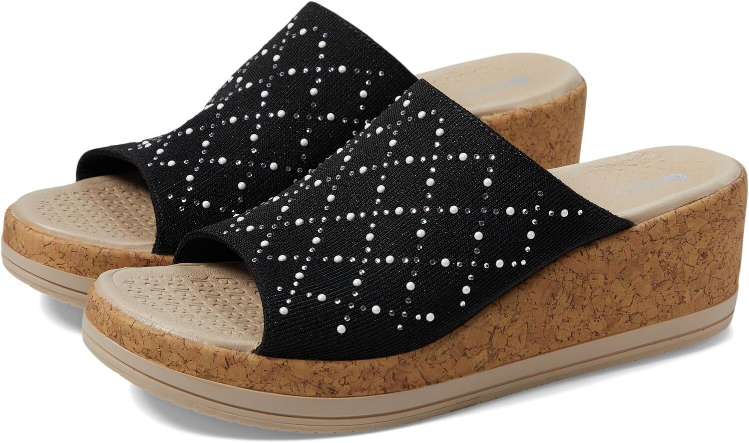 Туфли Bzees Royal Wedge Sandals, цвет Black Shimmer