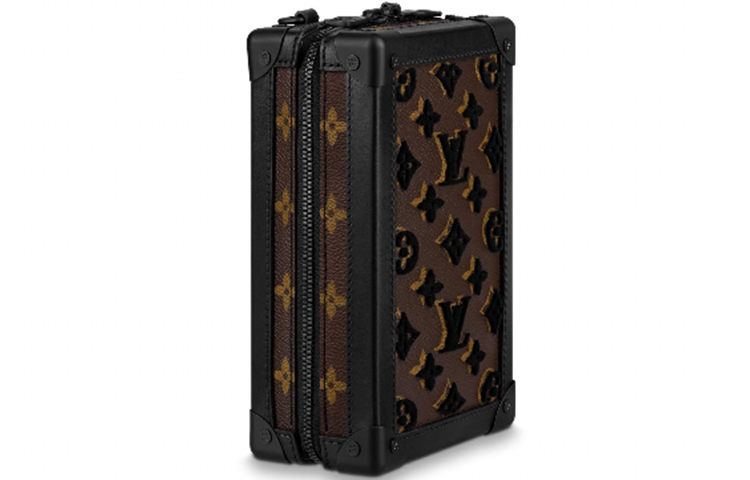 LOUIS VUITTON Вертикальный мягкий багаж с монограммой Tuffetage черный — фото 3